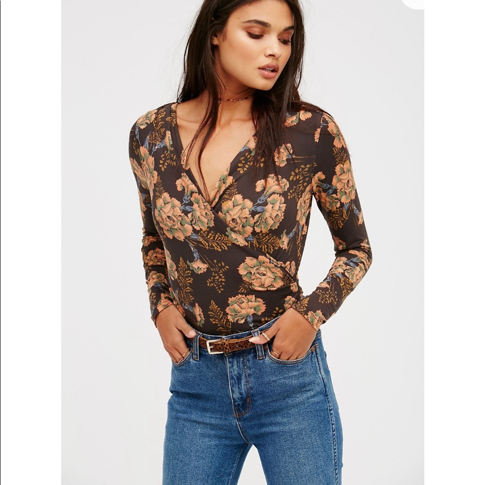 Free People Floral Top